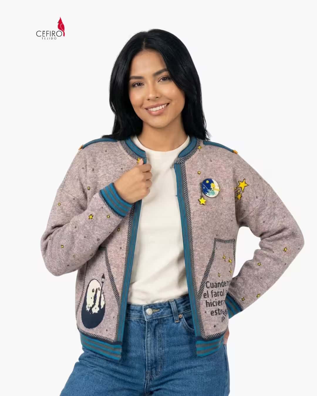 Cardigan Principito Faro Cefiro Tejido