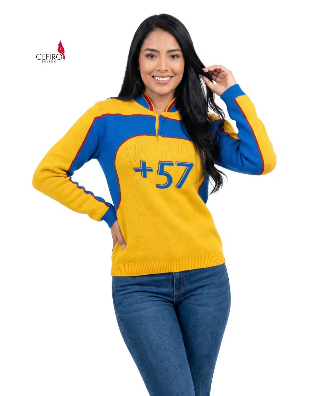 Sueter seleccion Colombia Mujer Frente