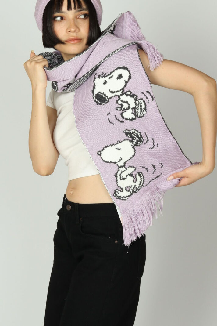 BUFANDA SNOOPY LILA