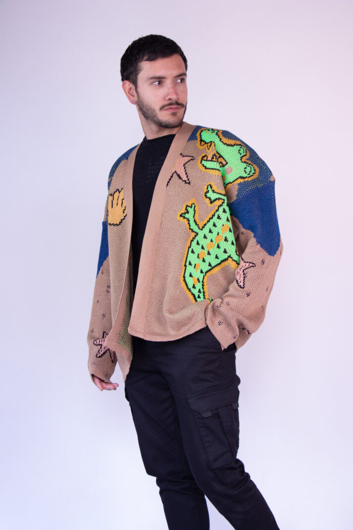CARDIGAN OVERSIZE COCODRILO