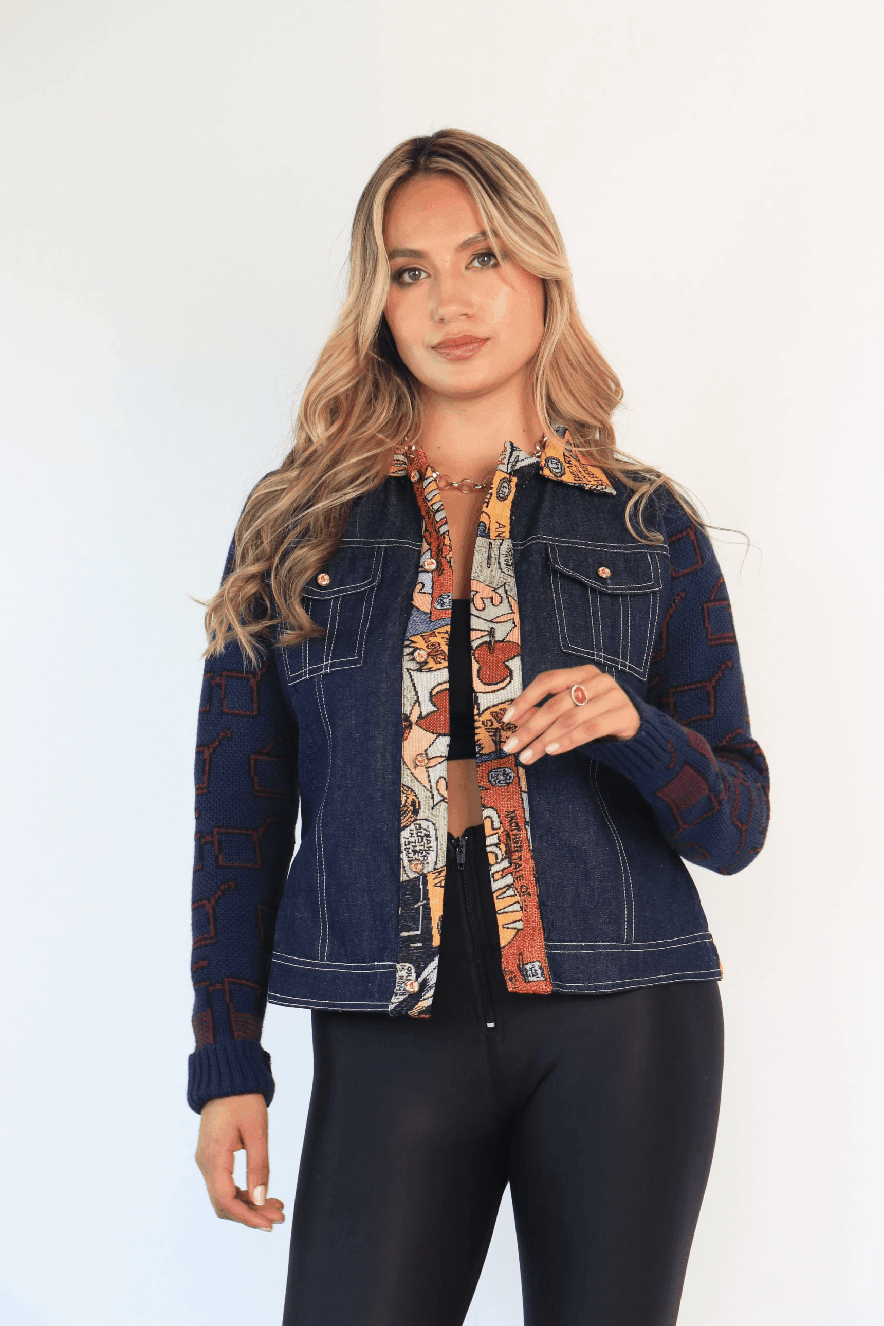 CHAQUETA JEAN/JACQUARD