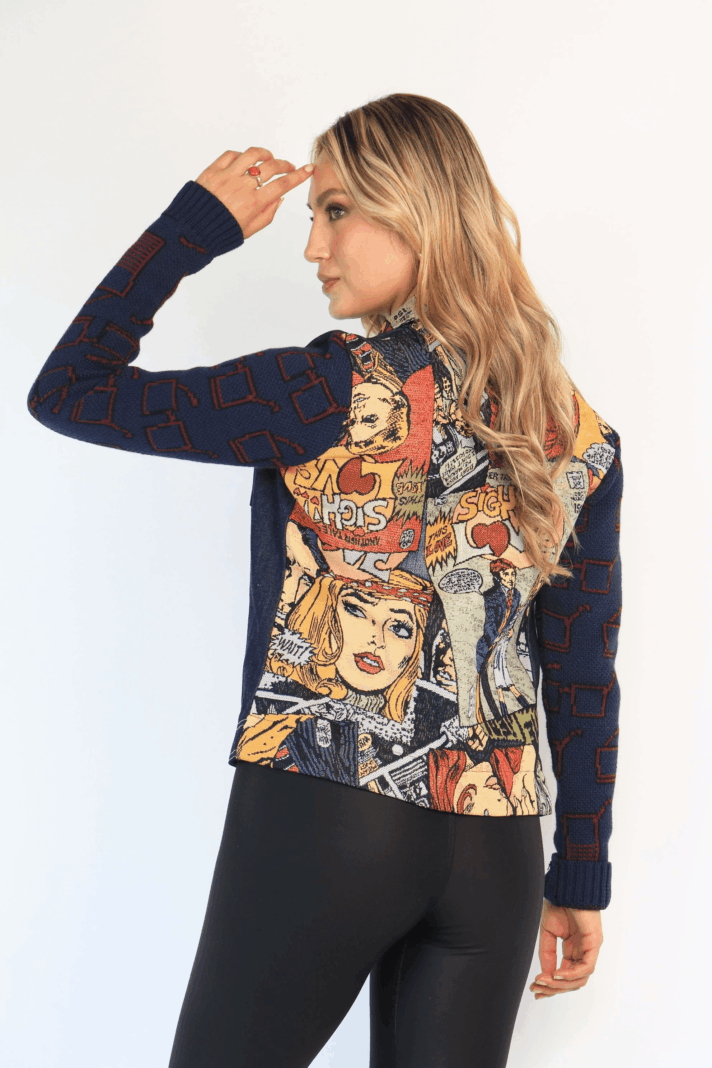 CHAQUETA JEAN/JACQUARD