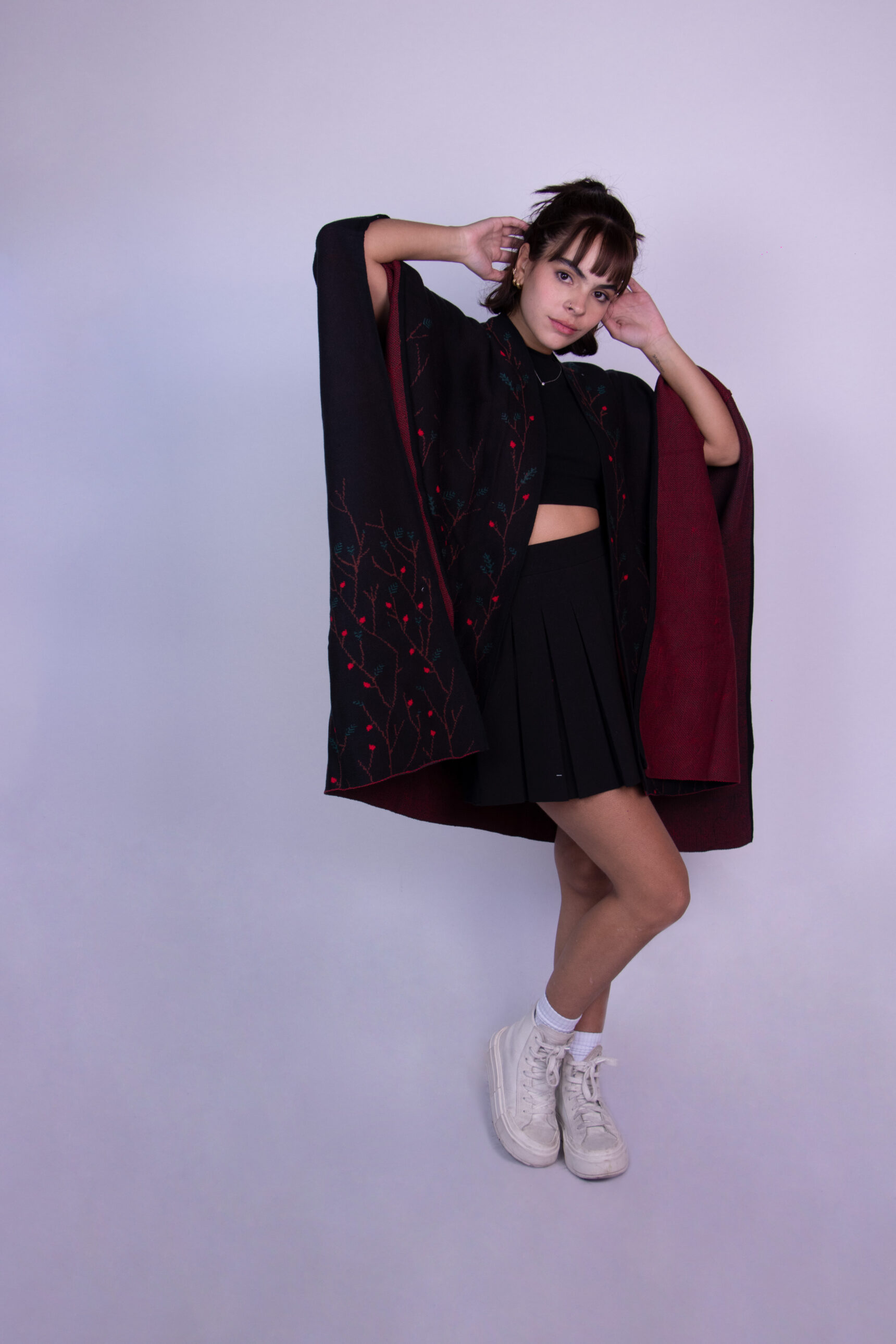 RUANA RAMAS FLORES