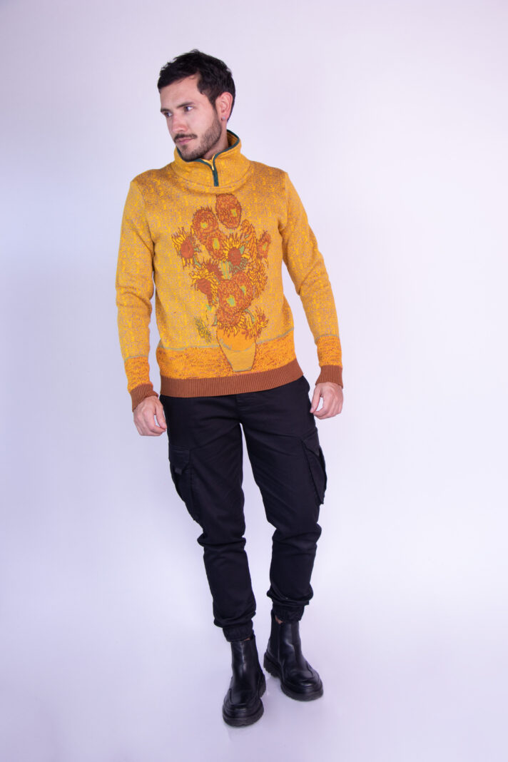 SUETER CUELLO ALTO GIRASOLES